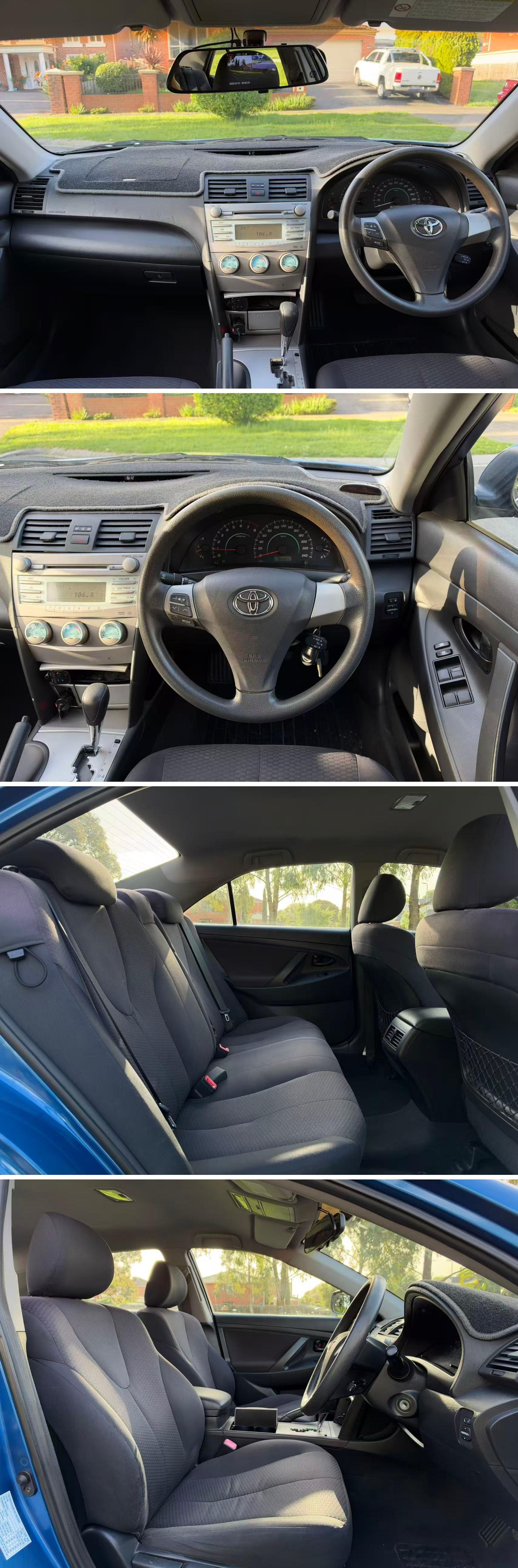 #C1买车卖车##墨尔本# 07年 Toyota Camry 里程：18.4 万，价格：千元代步车，外部颜色：蓝色，内部颜色：黑色，质保期：三个月五千公里质保，RWC费用：包括，路费到期时间：12/02/2027，过户印花税费：不包括。亮点配置：前后记录仪，倒车影像，定速巡航，后期可以加装升级CarPlay。车辆经C1专业检测和 ​