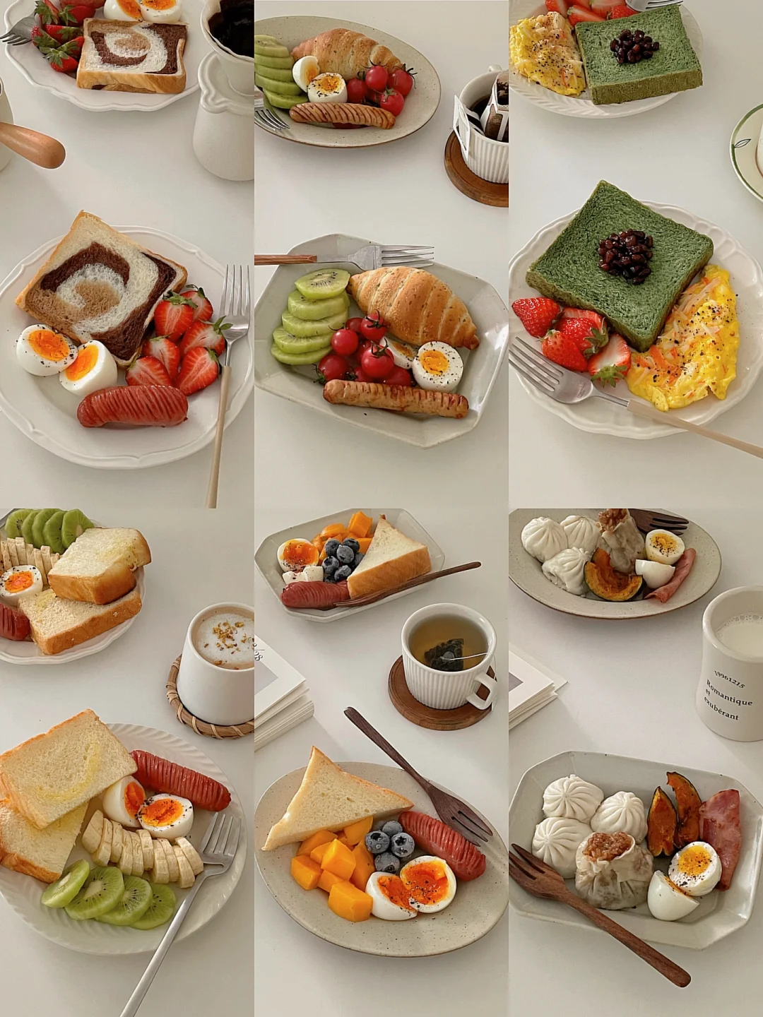 春日双人早餐拼盘合集🌷面包水果搭配超满足