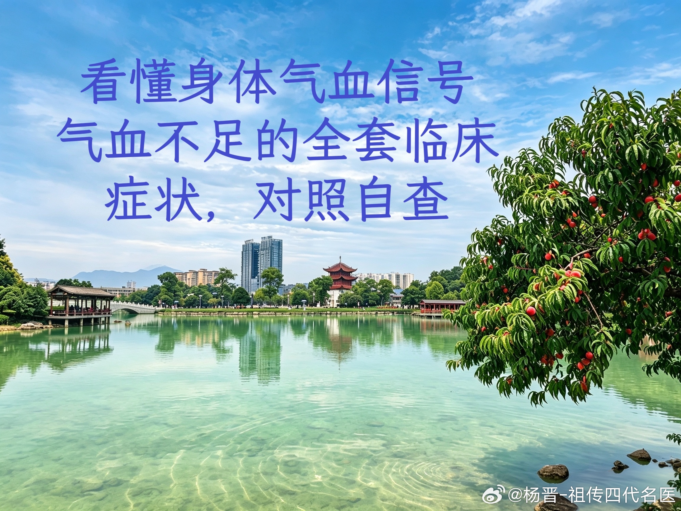 《看懂身体气血信号》——楊晋  气血不足的全套临床症状，对照自查，适合...