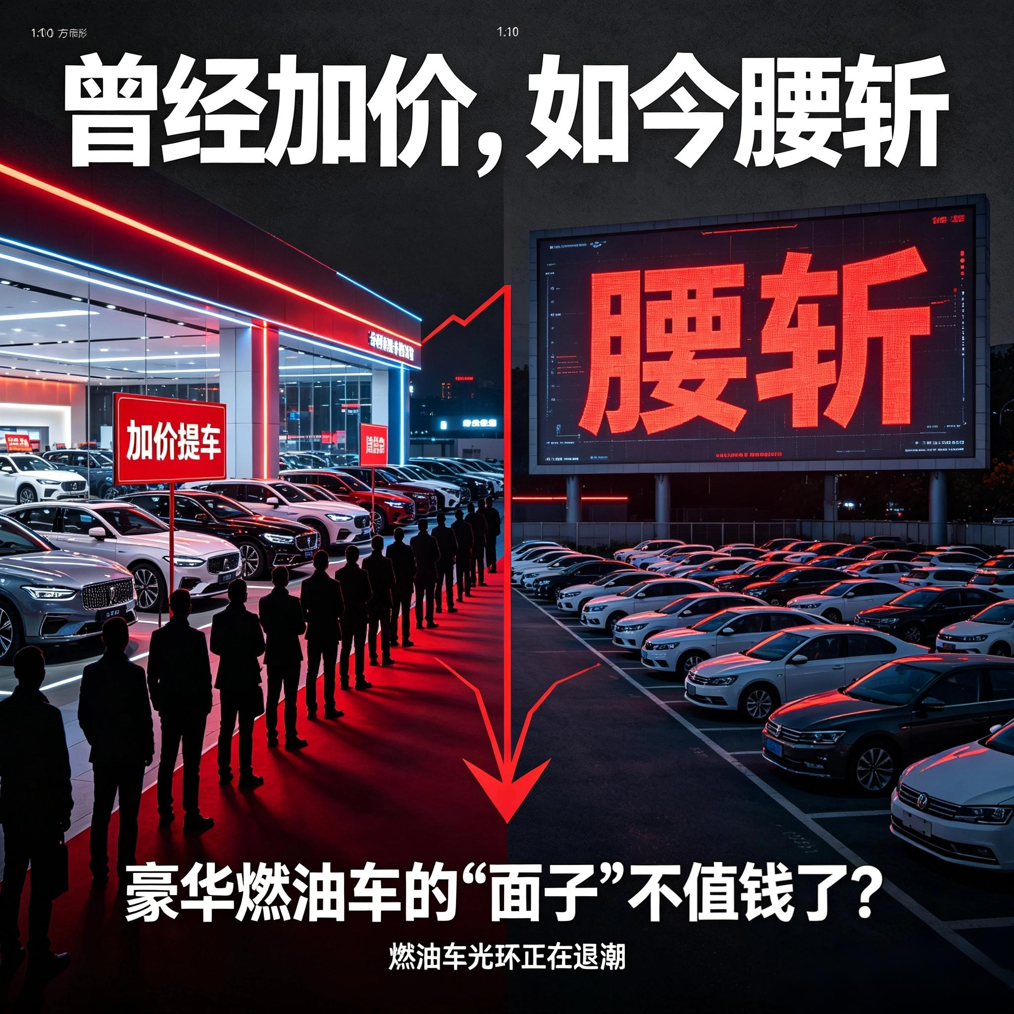 曾经加价，如今腰斩：豪华燃油车的“面子”不值钱了？

三年前，奔驰E级要排队、宝马5系要装潢、奥迪A6L提车像请客吃饭；今天，沃尔沃S90从40.69万跌到22万，宝马5系分期裸车28万，奥迪A6L裸车25.8万，路虎揽胜极光L甚至报出17.98万——不是清库存，是把过去几十年的“豪华税”当场退给市