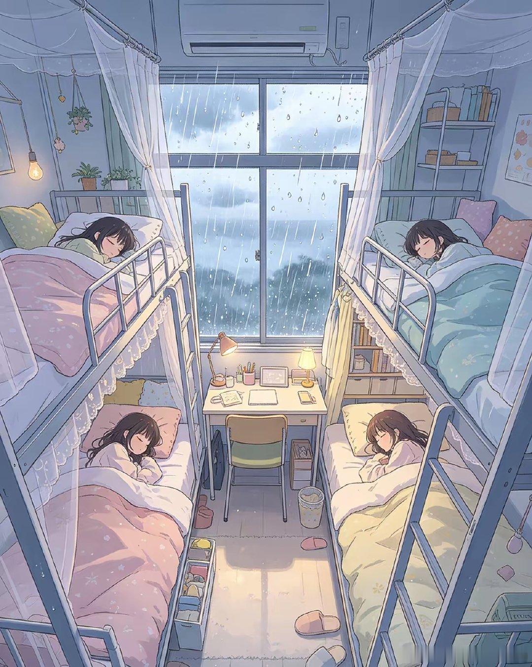 下雨天停课，你愿意待在哪个宿舍休息？ ​