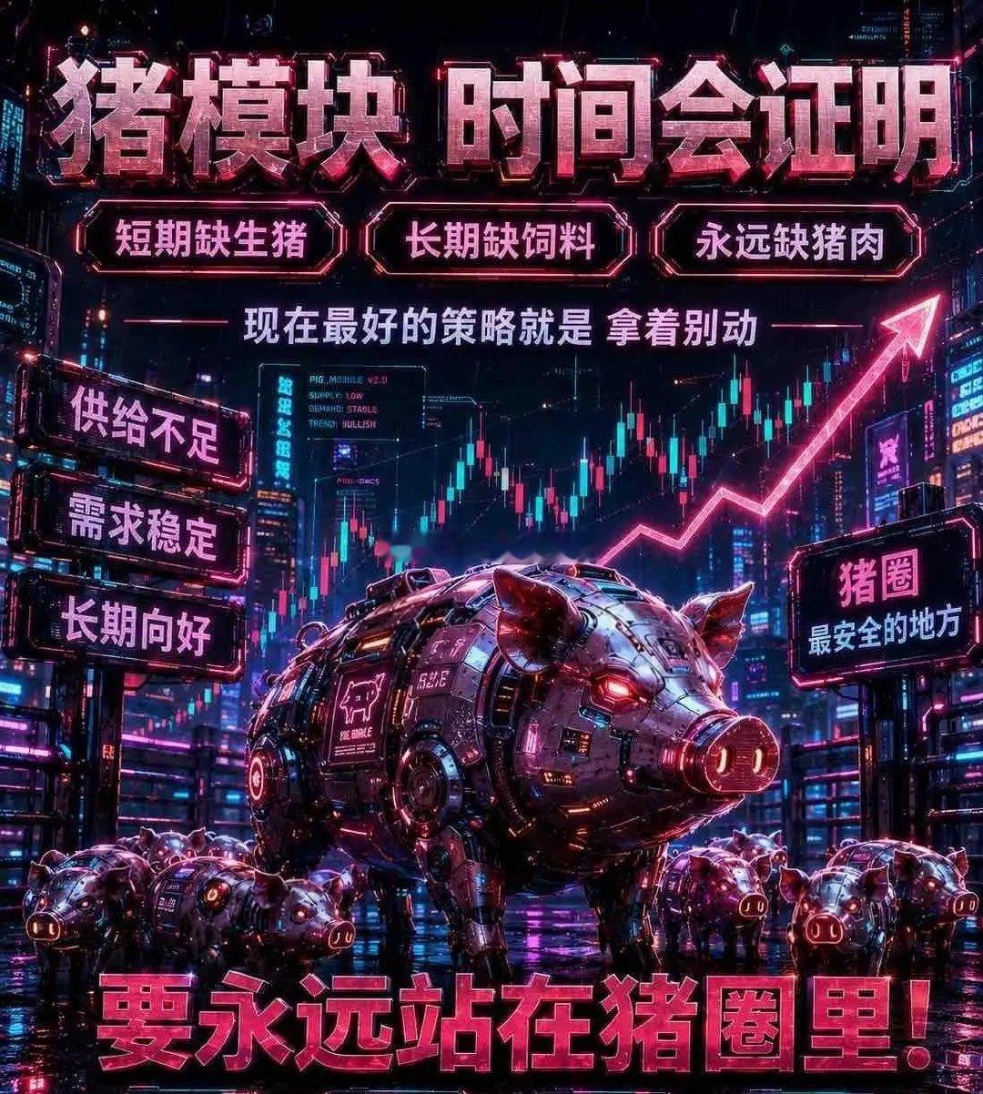 似曾相识——猪化铟、猪LCC、猪基板、猪子布、猪箔、猪树脂、猪肉先进封装、猪冷，最后压轴的还有一根猪肉先进封装龙头。
 
一个个硬核的AI原材料、PCB基材、液冷散热、先进封装赛道，全部披上了“猪肉”的外壳，本质是股民无奈的自嘲。
大家都看好AI算力这条黄金赛道，人人都知道产业空间巨大，逻辑无 ​