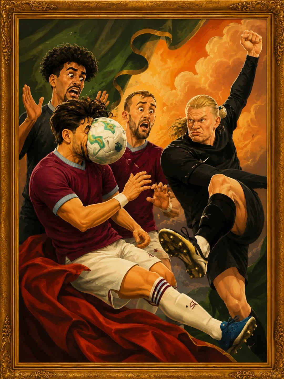AI油画｜哈兰德⚽️