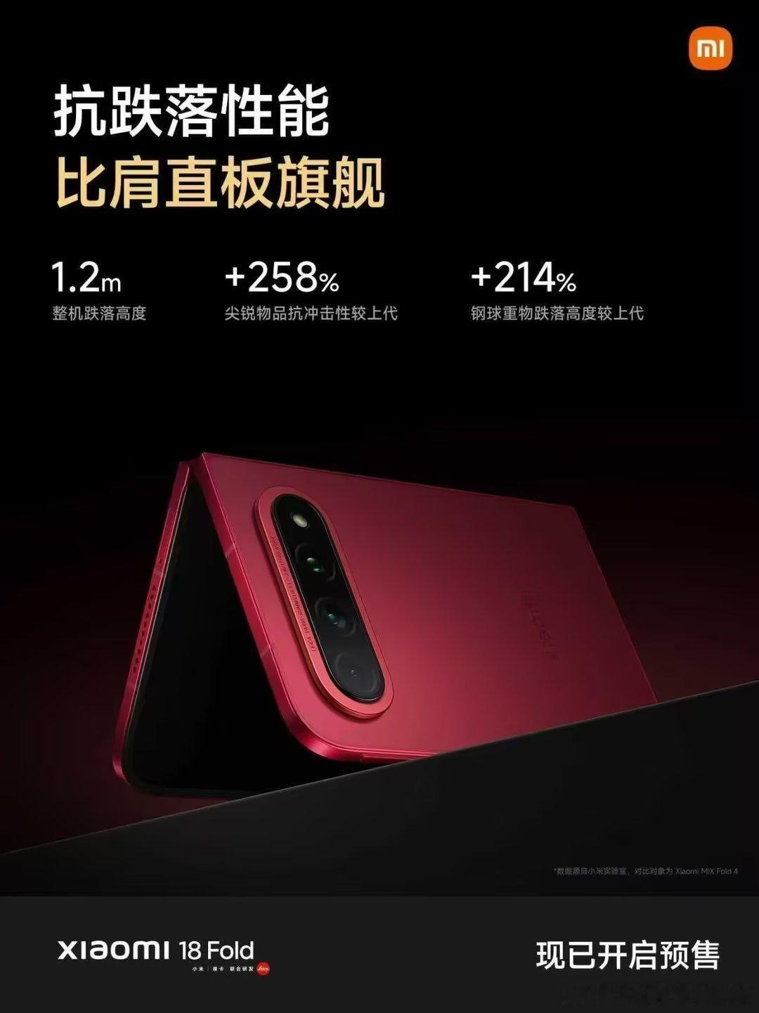 小米18 Fold 先进折叠架构，机身强度再上新高！
可靠性比肩直板旗舰，上手优雅精致，更从容自在
现已正式开售 ​