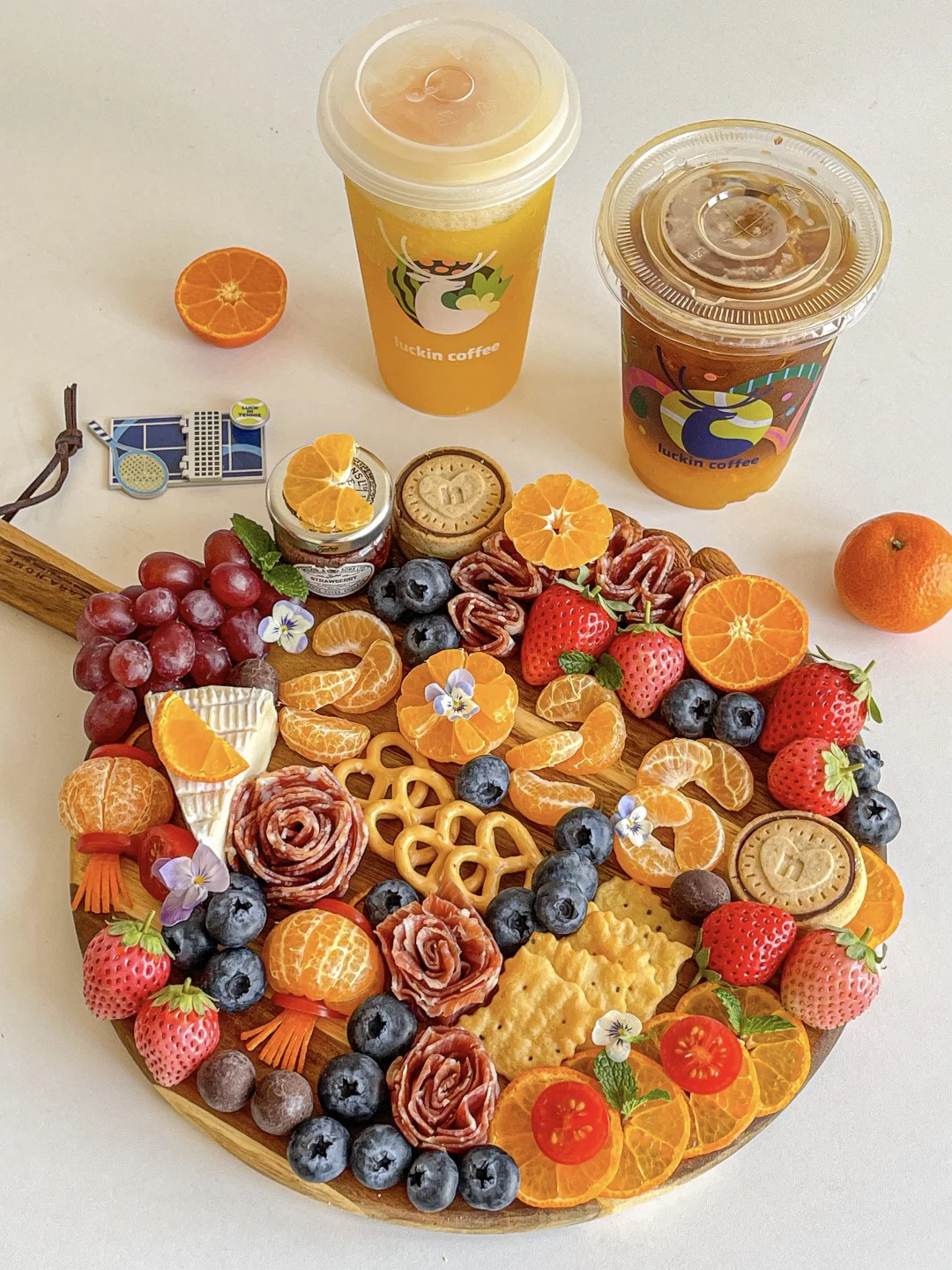 大橘大利🦌橘子奶酪火腿拼盘✨大橘美式🍊