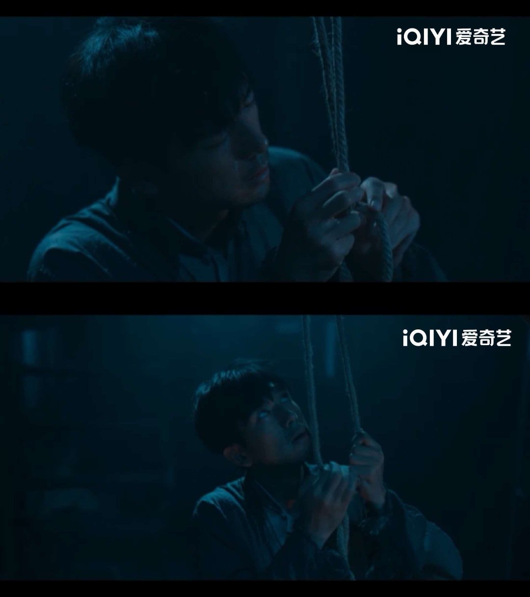 #李现发高烧拍上吊戏# 上官诚明在破庙里选择上吊那场戏，戏外李现正发着高烧，那些细微的颤抖、翻白眼的反应，和角色走投无路的状态刚好撞在了一起。身体的不适反而让那份绝望显得更真实！ 每晚18点🥝《我不是大师》正在热播，上官诚明复仇计划搞快点！ ​