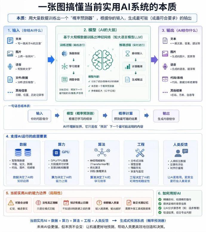 AI 本质到底是啥？其实就是让机器模拟人类认知能力，处理数据和环境来完...
