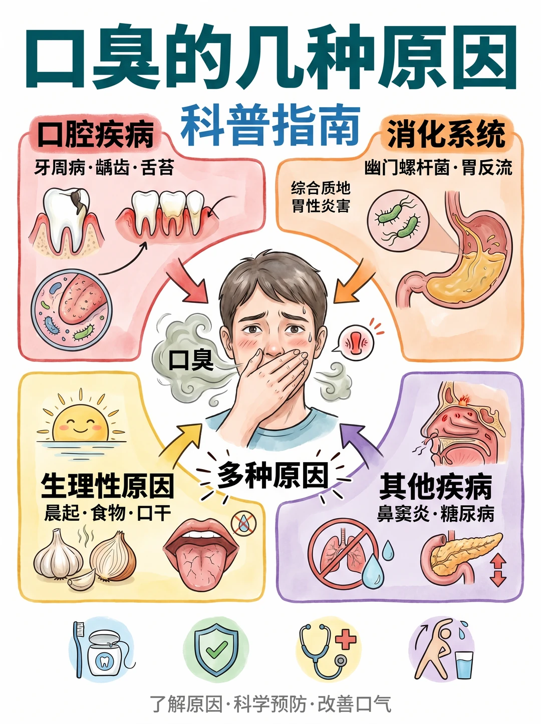 😷 为什么总有口臭？不是“没刷干净”！