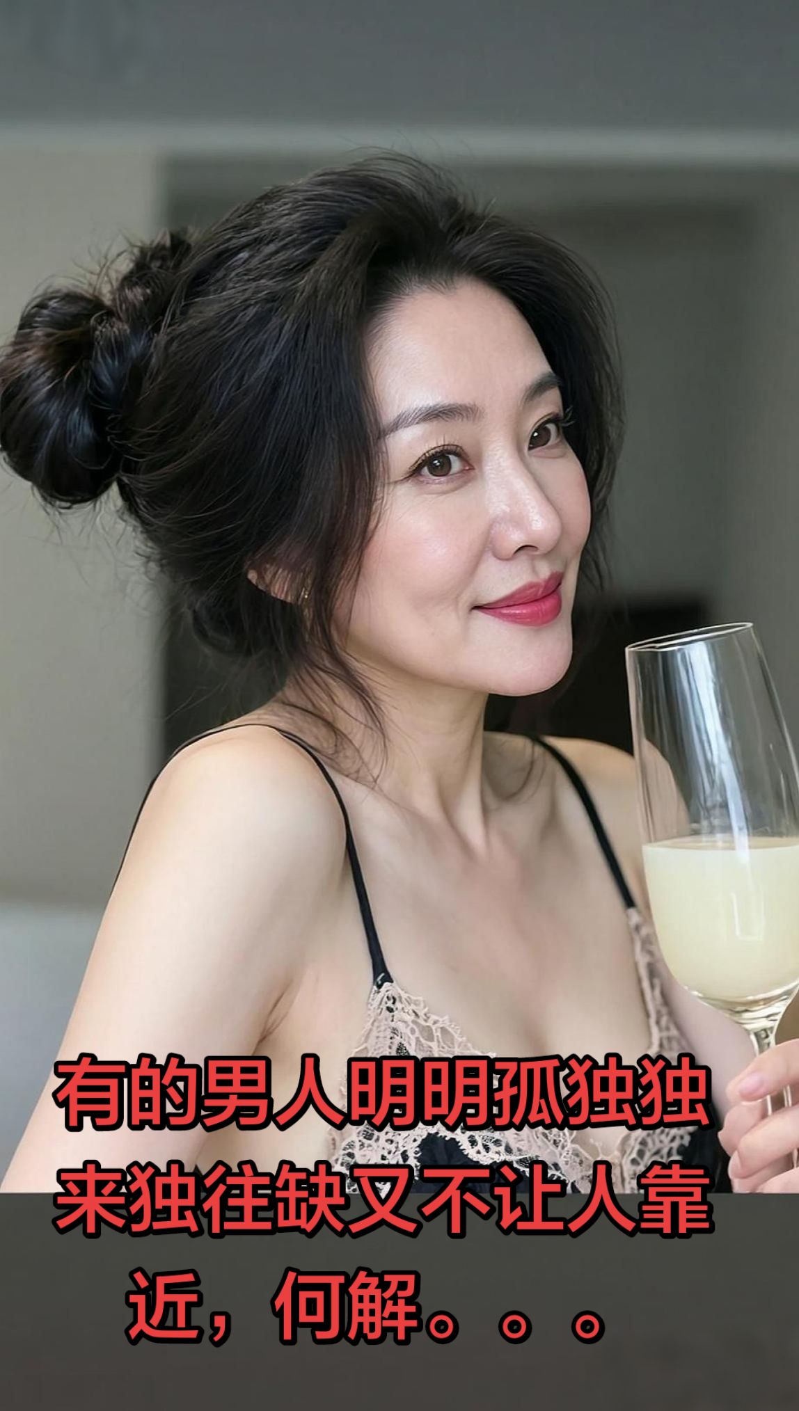 有的男人明明孤独独来独往缺又不让人靠近，何解。。。