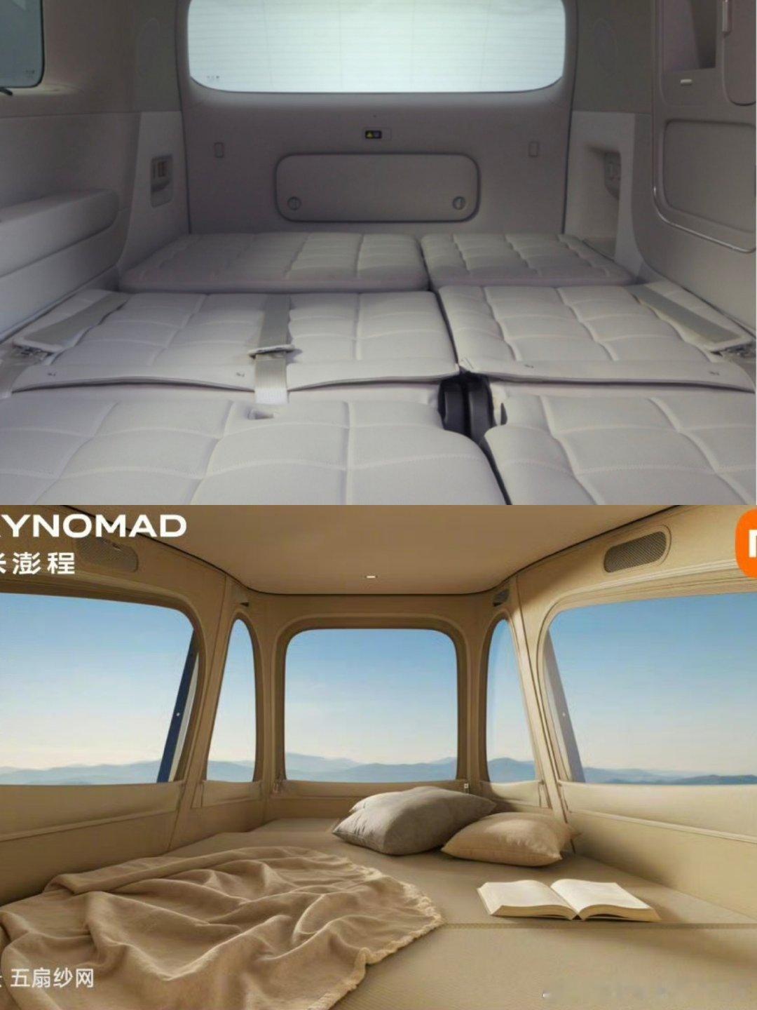 对比VW三线California的床体验，

图2 Grand California 
图3 T系列 California
图4 Caddy California

澎程N90这张舱内床的成床体验确实更好，增加了电动和舒适性功能[并不简单]

#新能源汽车##小米澎程n90max探索版##大v聊车# ​
