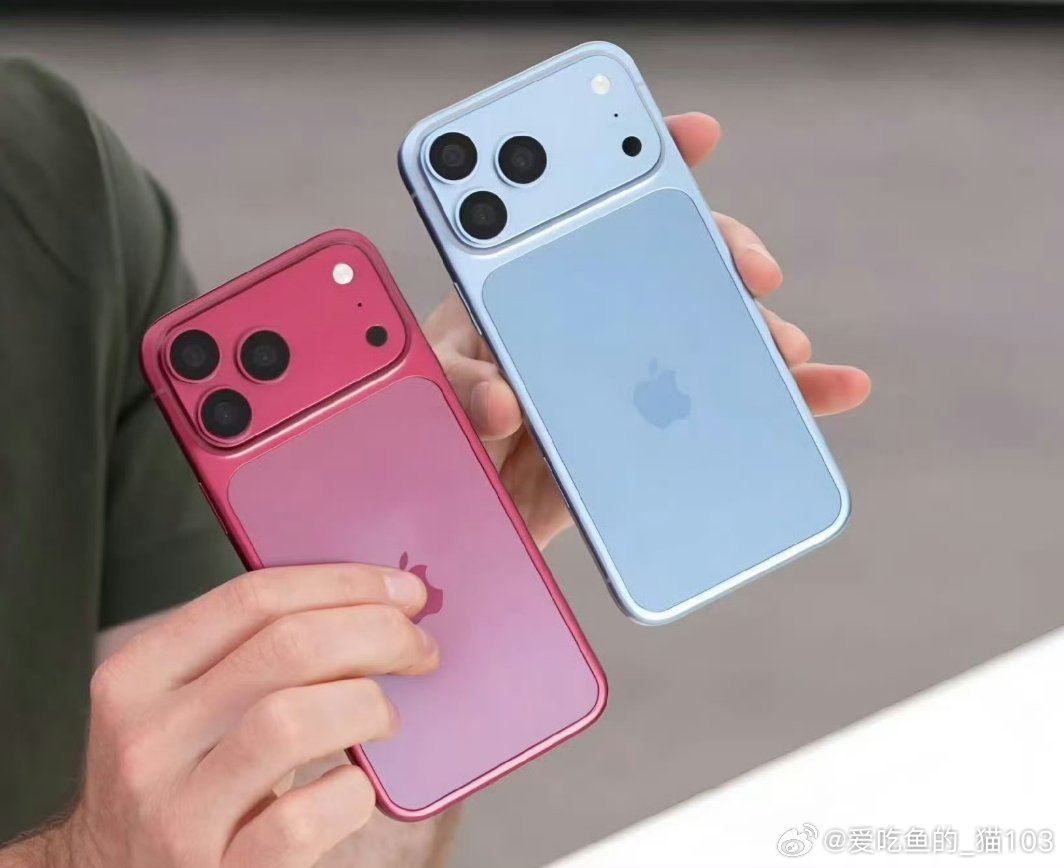 #iPhone18ProMax机模上手视频#bs

海外博主放出iPhone18 Pro Max机模上手视频，灵动岛尺寸缩小，摄像头模组凸起加厚，曝光樱桃红、天蓝色等全新配色。外观大体延续前代，机模仅供参考，最终以苹果发布会为准。 ​