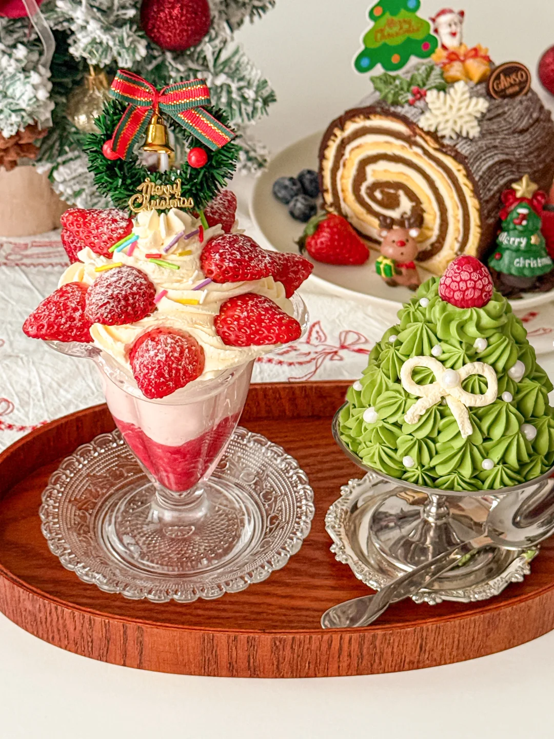 宅家自制圣诞甜品🎄香香甜甜的童话森林🪵✨