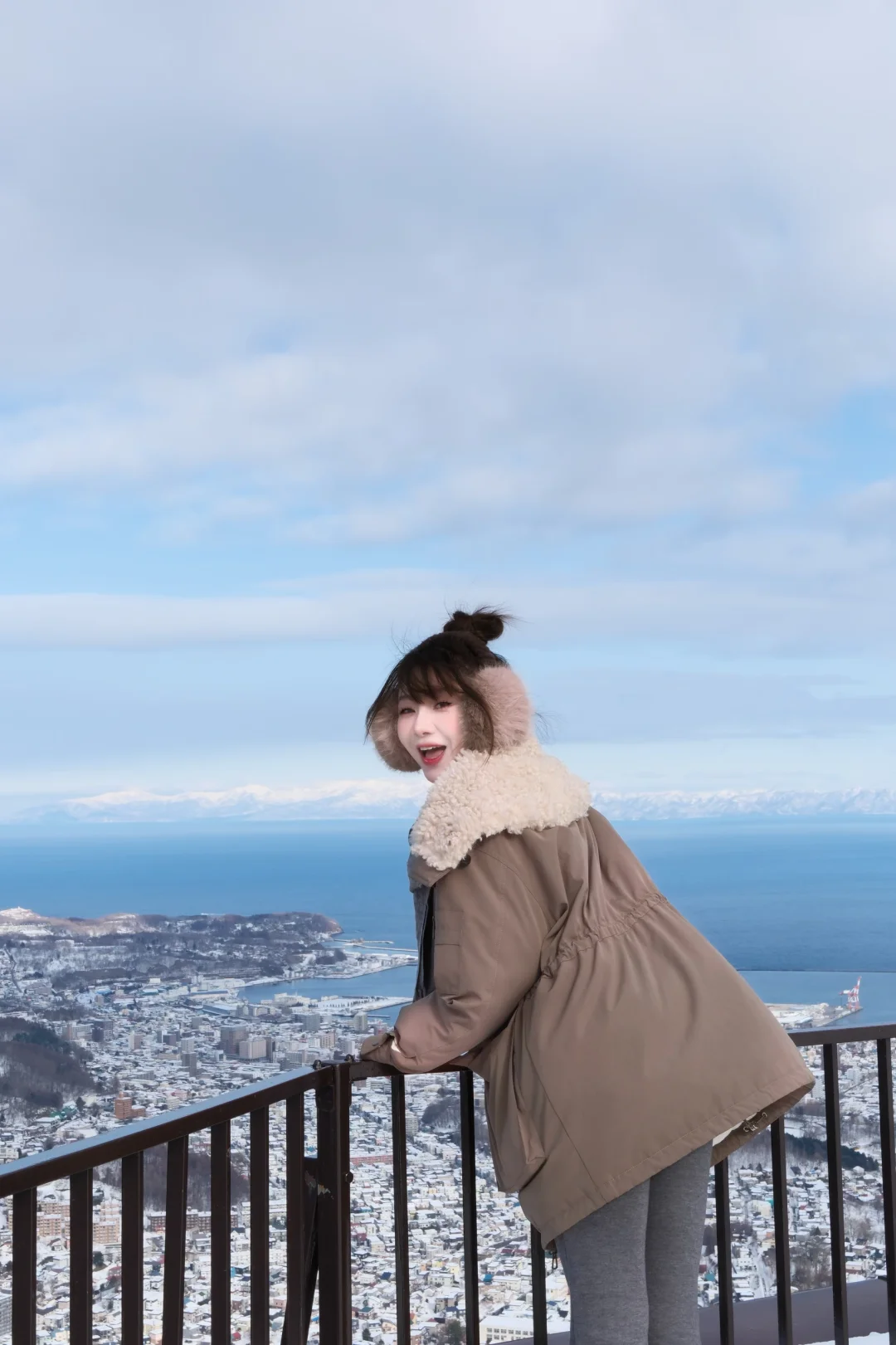 去天狗山⛰️看到日本的雪景啦～