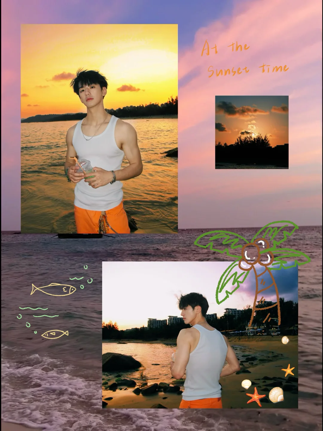 关于海边的橘色落日🍊