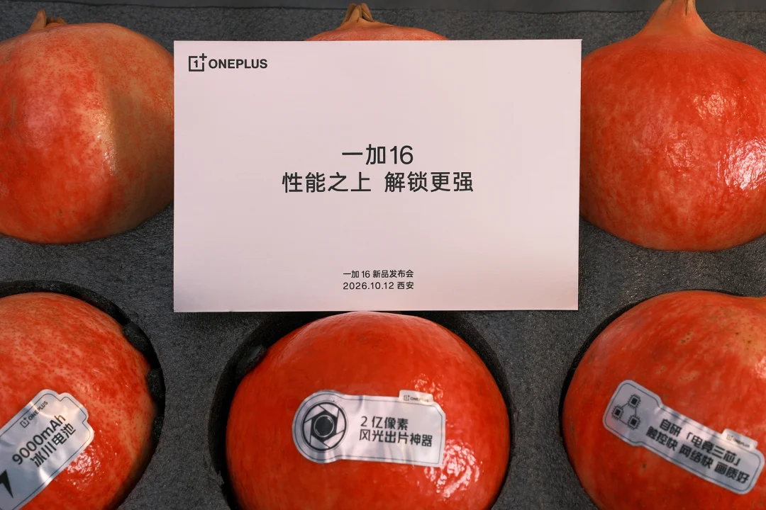 一加16，6个石榴，哈哈！