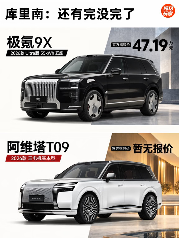 阿维塔T09🆚极氪9X，谁更香？