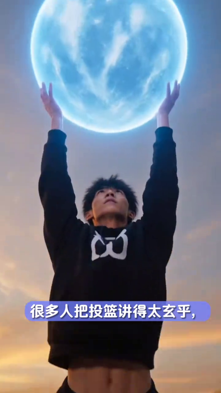 投篮秘籍：抬球如引体向上，出手像推铅球，越本能出手越好！