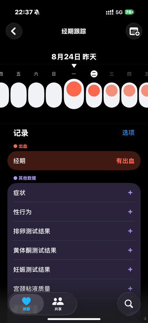 apple watch你别太准了，昨天温度到基线我还在想都一天了还没来 然后晚上七八点钟就来了 每次都会狠狠的被折服 ​