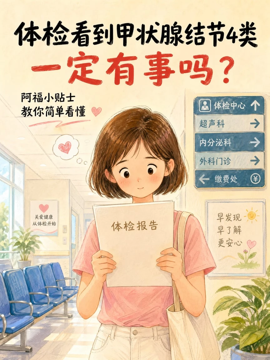 体检看到甲状腺结节4类，一定有事吗⁉️