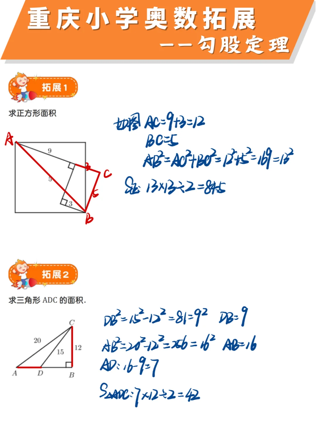 四升五：勾股定理强化，开学进阶更高难度❗