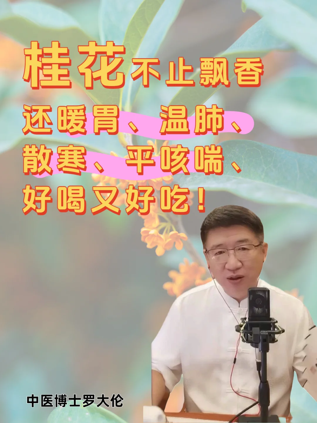 桂花开了！快用它暖胃温肺，赶走虚寒咳喘！