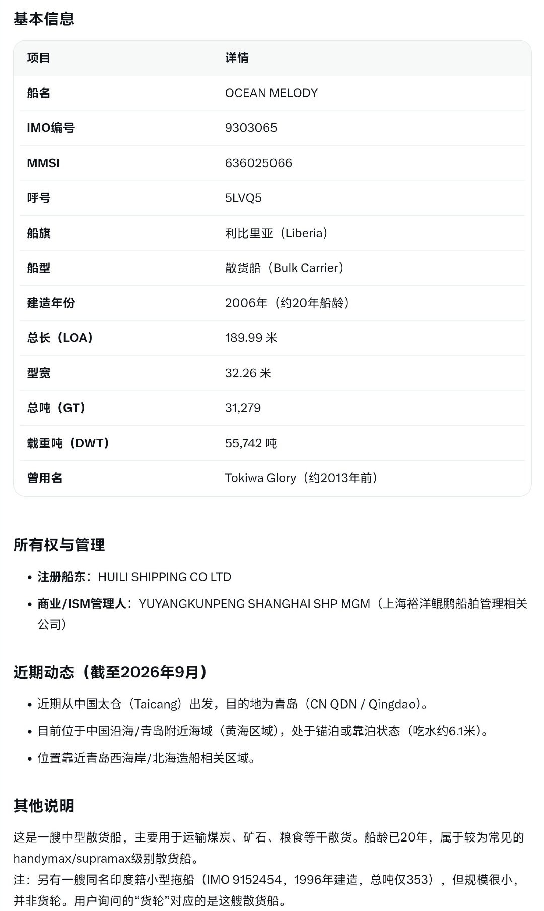 应该是这条船…… ​