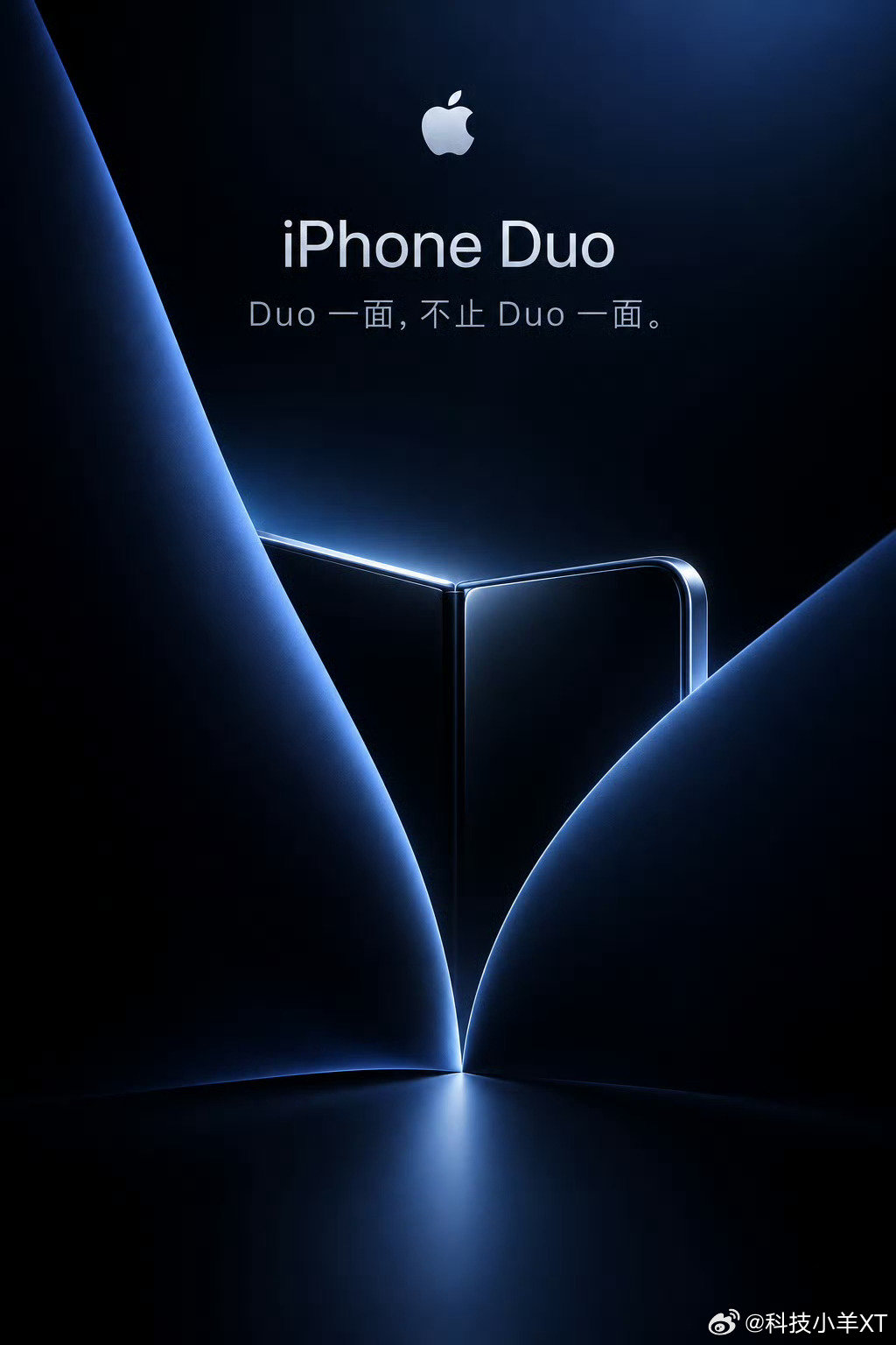 苹果首款折叠屏叫iPhone Duo
深蓝、白两色，10月份才上市
14999还是15999？[思考] 
#苹果折叠屏 iPhone Duo# ​