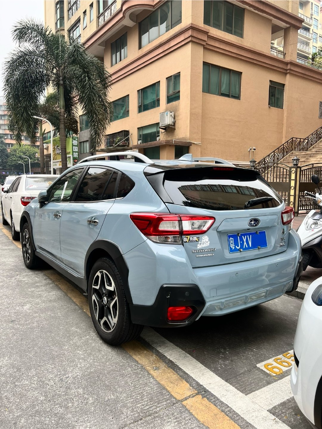 这台扫把佬的车牌可以的

斯巴鲁XV 2018款冰光卡其灰，十分不错的颜色和车牌。#斯巴鲁XV##XV##杂牌车# ​