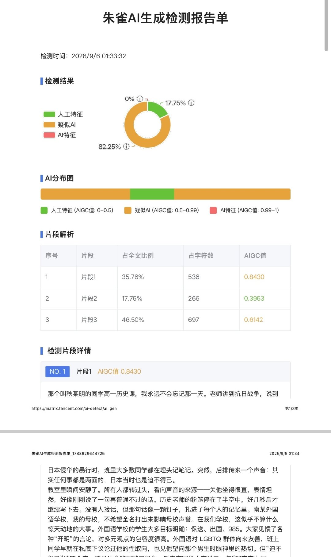 越看越想笑之：

嘴边宣布赢了，但是过不去心中那道坎，输有输的赢法开始搞人身攻击和造谣，结果因为语文能力不足以支撑长文，所以只能靠AI写，写出来的东西自己改一部分，还有82%的AI覆盖率[捂嘴哭]

越衰败，越极端 ​