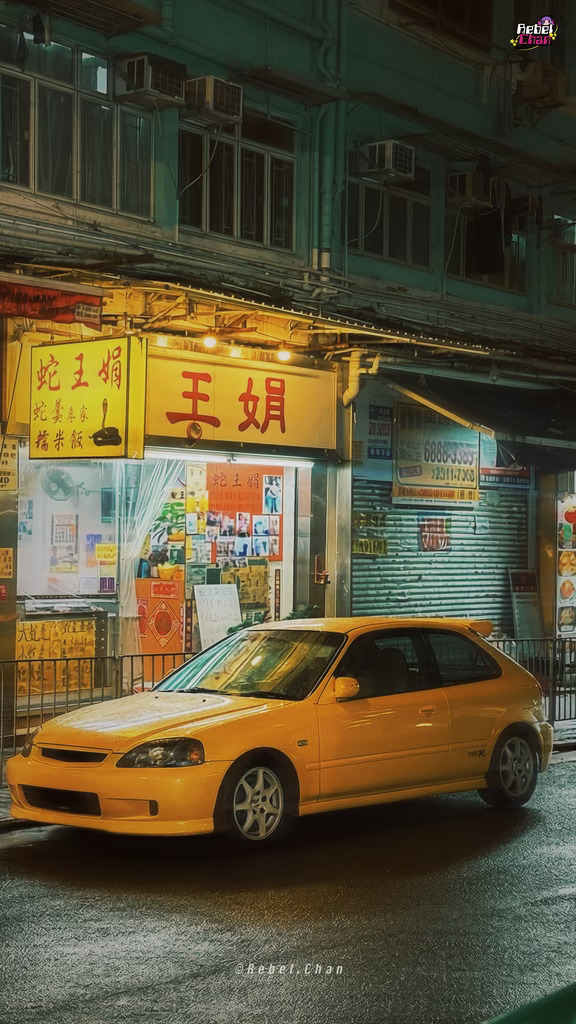 雨夜 帶EK9蛇王一下