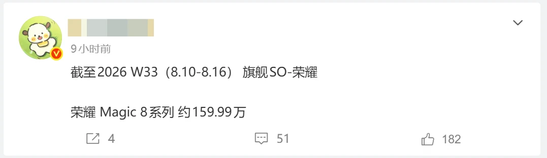 实在找不到荣耀Magic8缺点，希望卖到500万