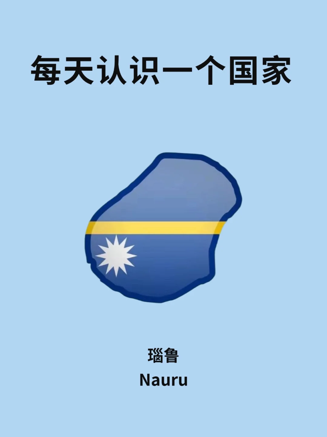 每天认识一个国家—瑙鲁🇳🇷