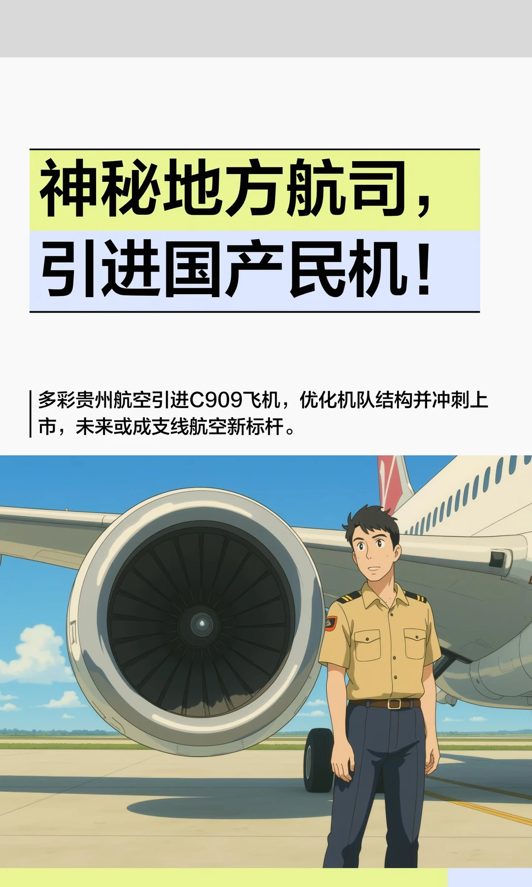神秘地方航司，引进国产民机！