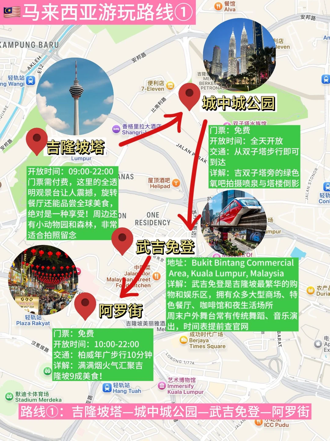 第一次去马来西亚！游玩顺序千万不要搞反！