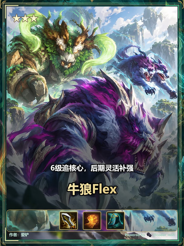 🔥18.2版本最强上分阵容：牛狼flex