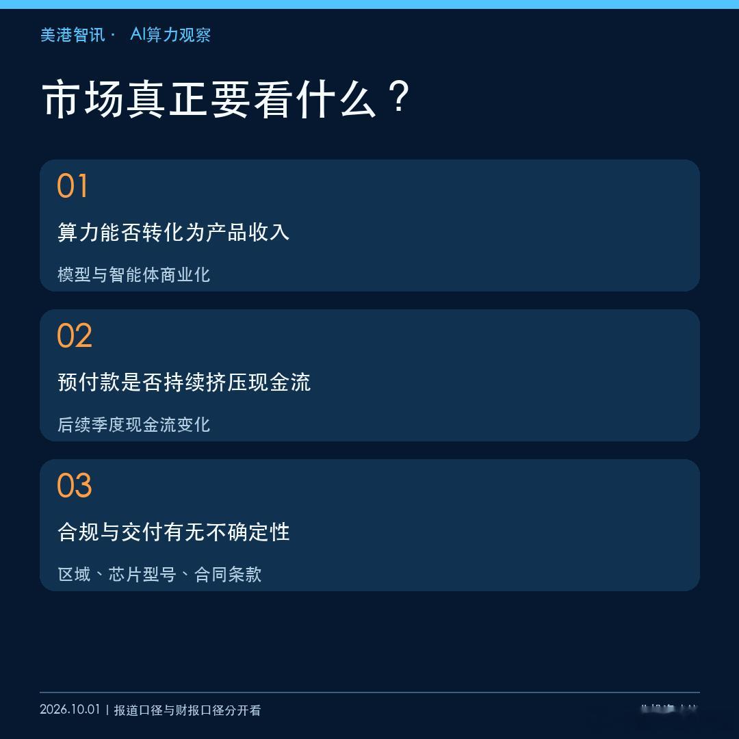 腾讯传与甲骨文签约，70亿美元算力协议该怎么看？

据《金融时报》引述知情人士、路透转述，腾讯拟租用甲骨文东南亚数据中心约10万颗先进AI芯片，五年协议估值约70亿美元，约30%需预付。双方尚未公开确认合同细节。

另一个已核实的数据是腾讯Q2资本开支528亿元、自由现金流-138亿元；剔除算力采购预付 ​