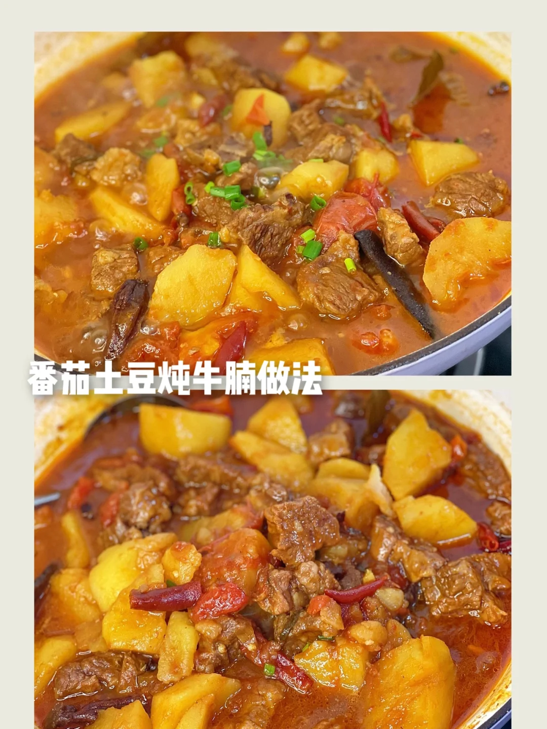 汤汁儿浓郁超级下饭的番茄土豆炖牛腩做法