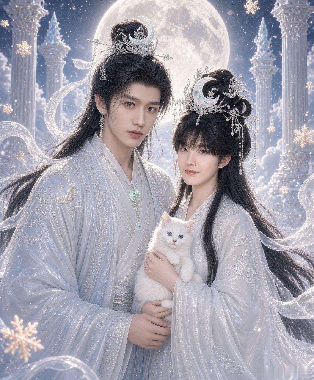 广寒宫嫦娥携他夫君祝大家中秋快乐呀🎑 ​