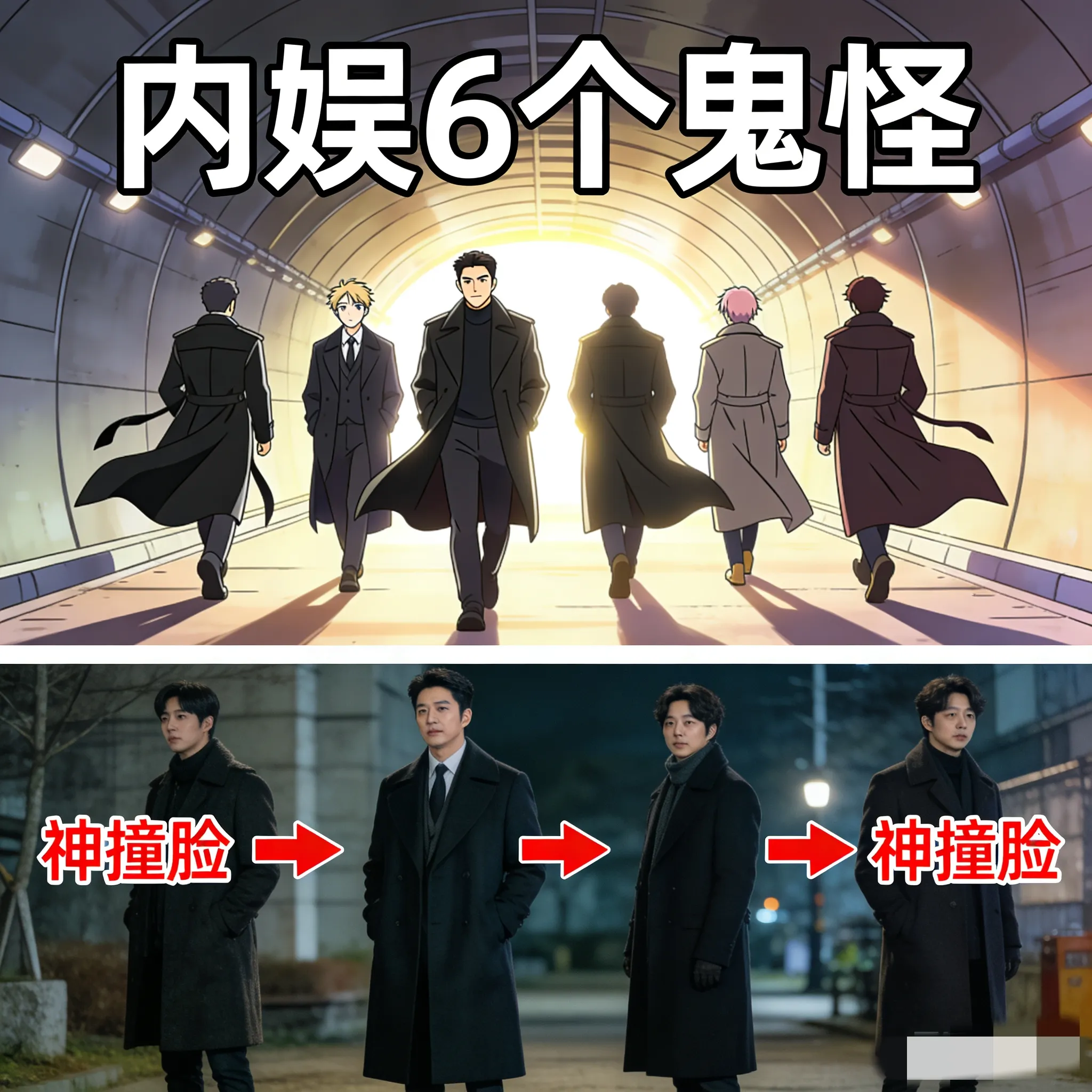 内娱6个鬼怪名场面！黄晓明黄子韬隧道走秀，神撞脸韩剧鬼怪笑疯。  《宇...