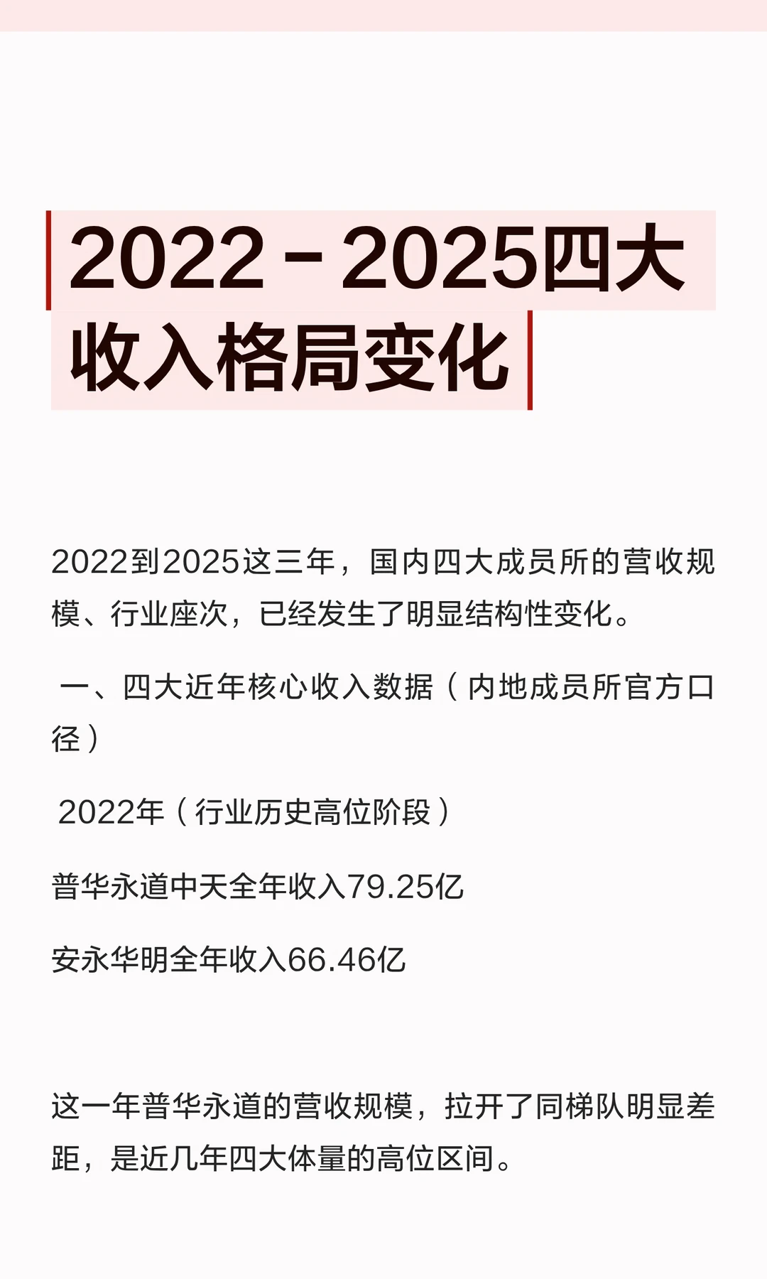 2022–2025四大收入格局变化