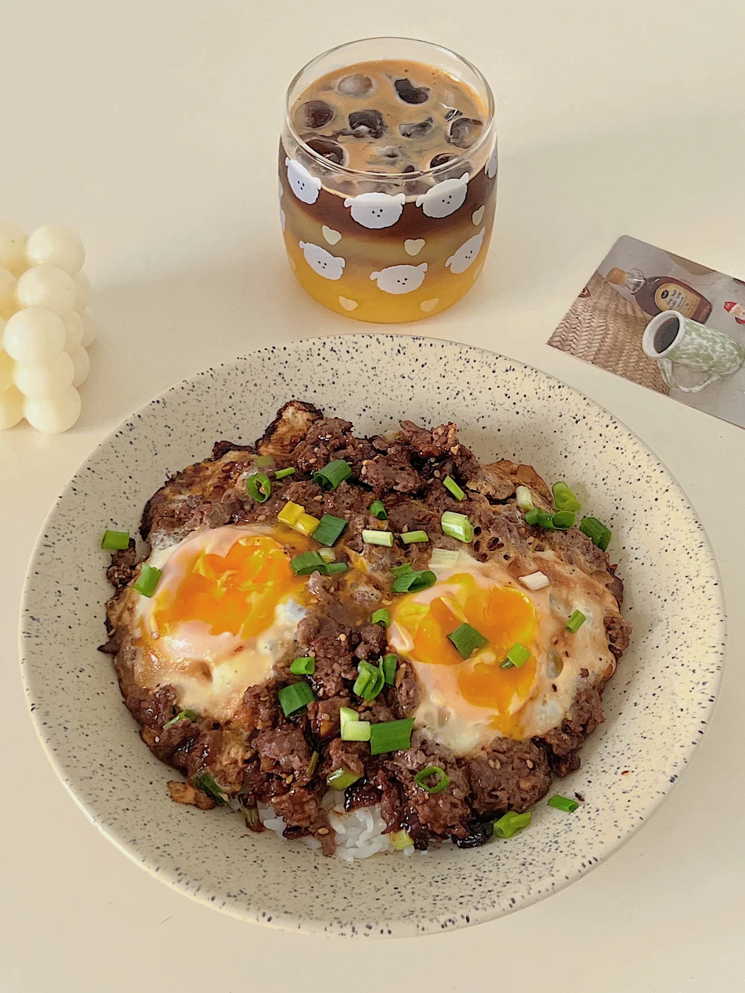 普通人减脂餐｜巨好吃的肉酱溏心蛋盖饭🍳