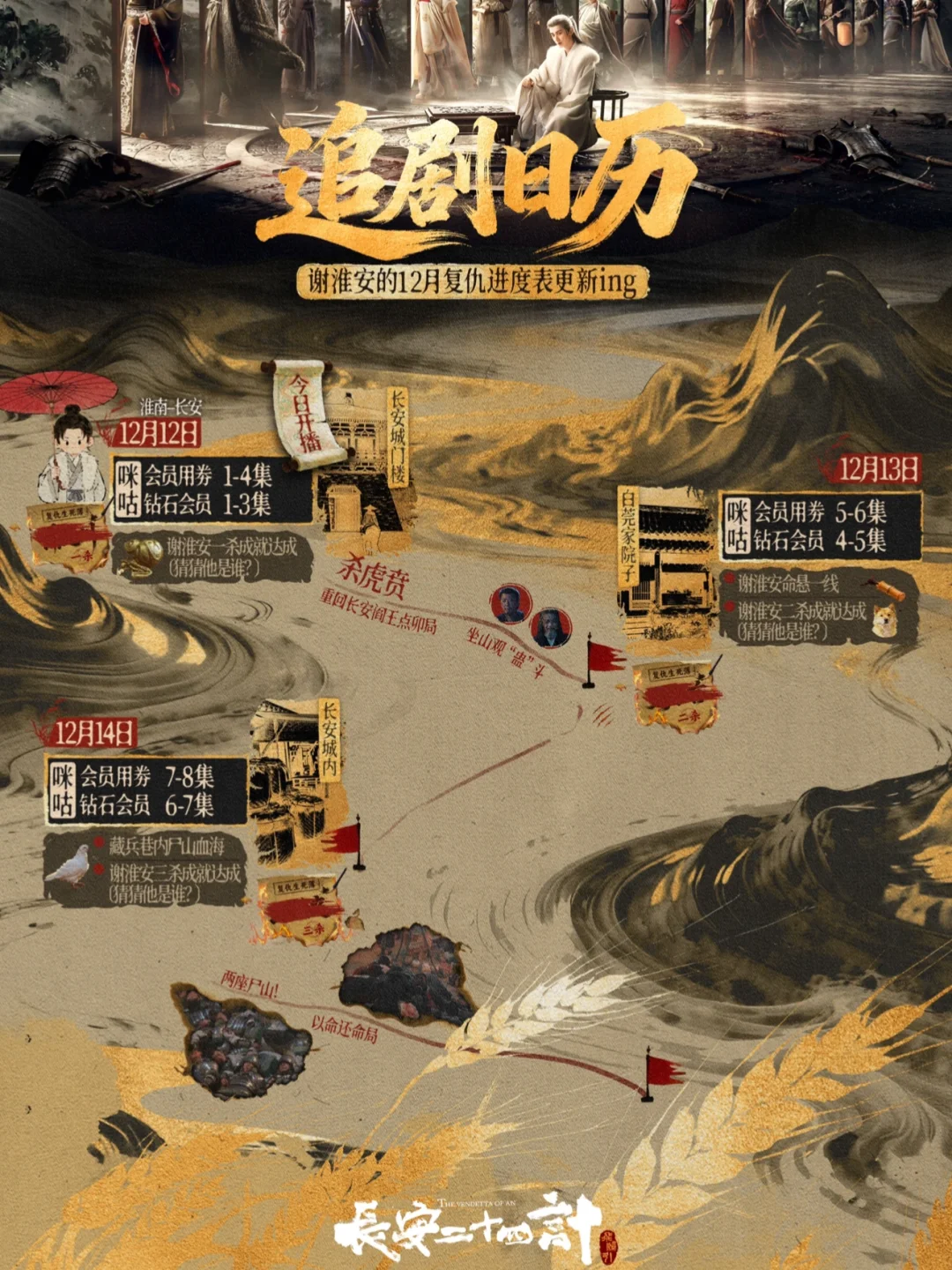 《长安二十四计》追剧日历来啦！！