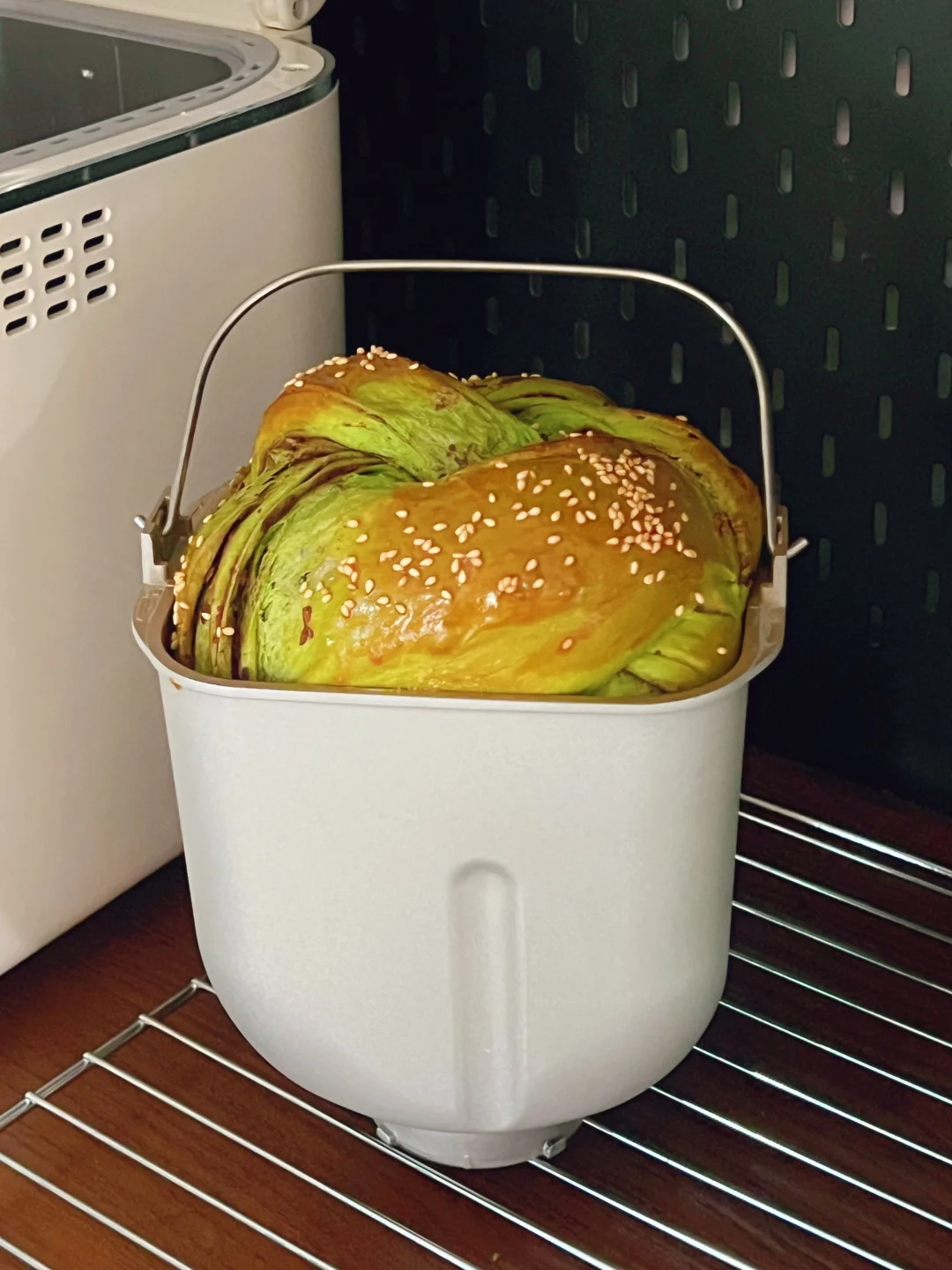 这是谁做的吐司啊❗️❗️抹茶豆沙吐司