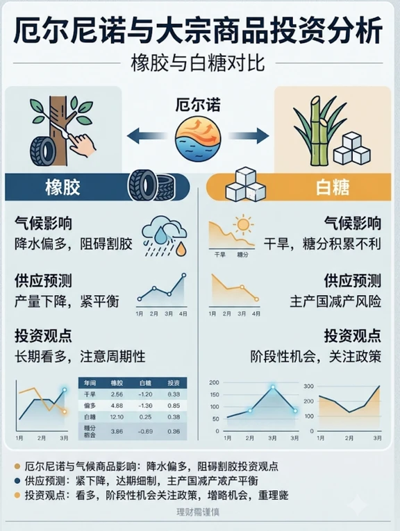 150年最强厄尔尼诺来袭！橡胶 vs 白糖？