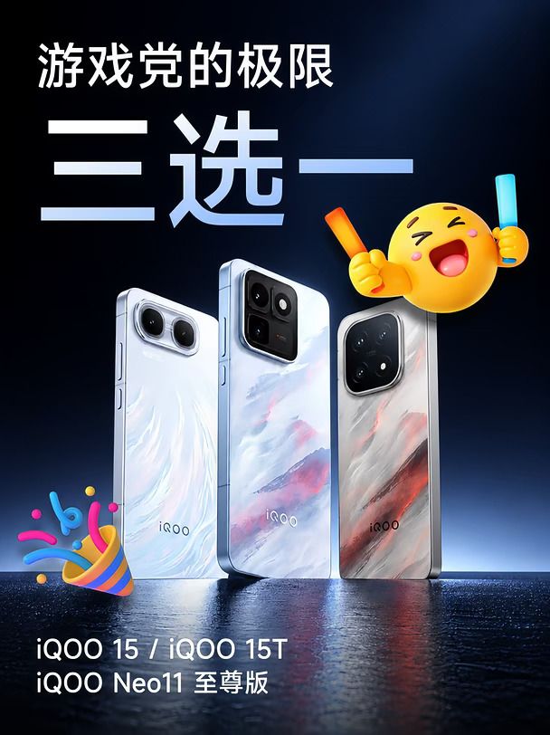 游戏党极限三选一｜iQOO三款热门机型这么选