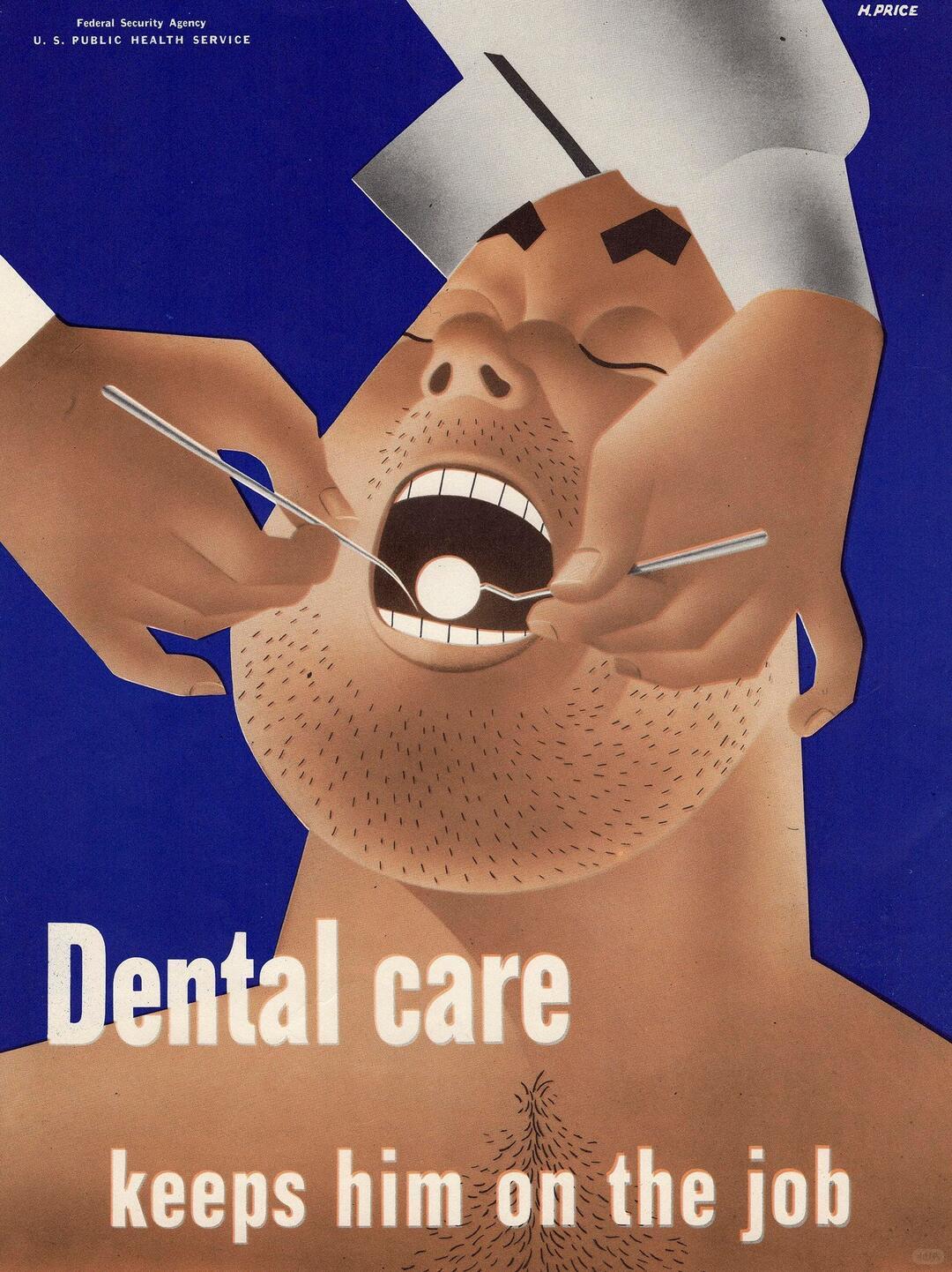 1942年二战期间美国鼓励军民保持身心健康宣传画 ​
