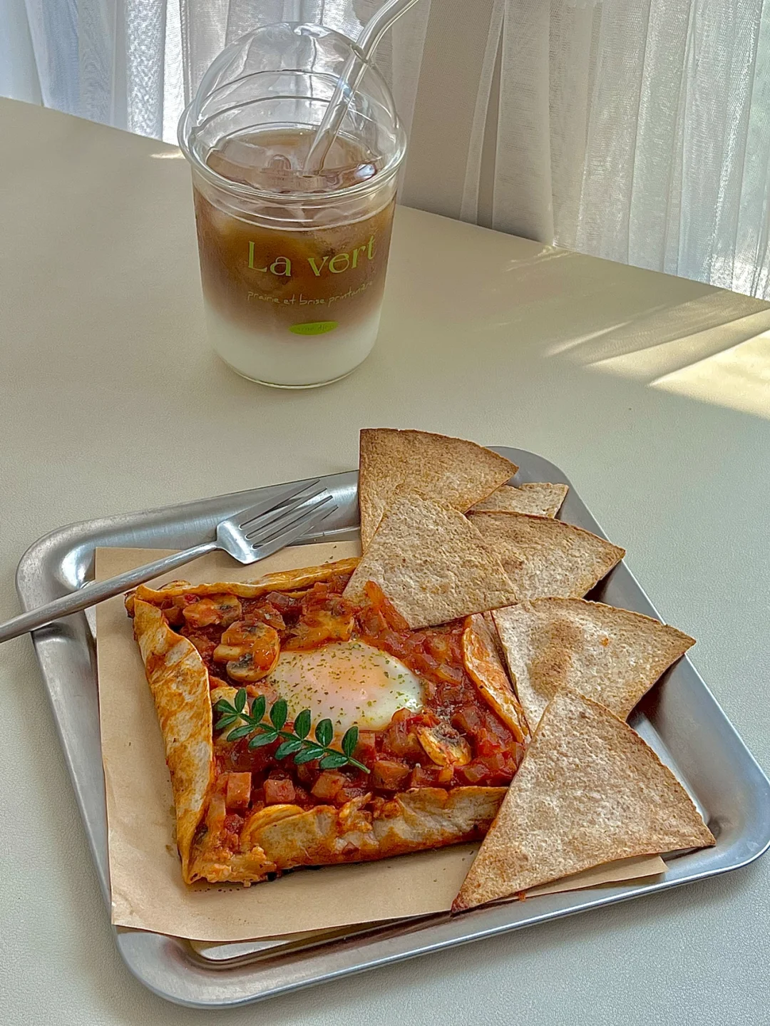 ☀️周末早餐分享｜北非蛋可丽饼搭配烤全麦饼