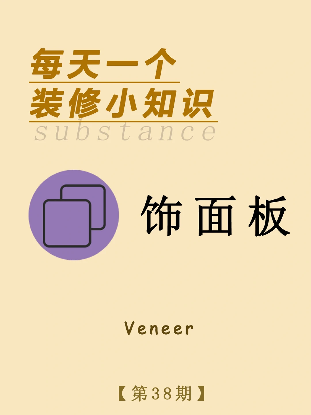 每天一个装修小知识：饰面板