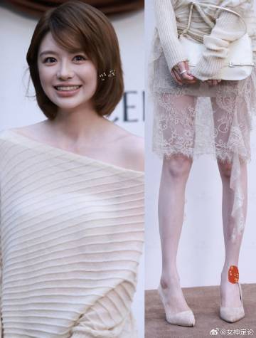 黄晓明旗下艺人白翊汝，白净高挑很奈斯