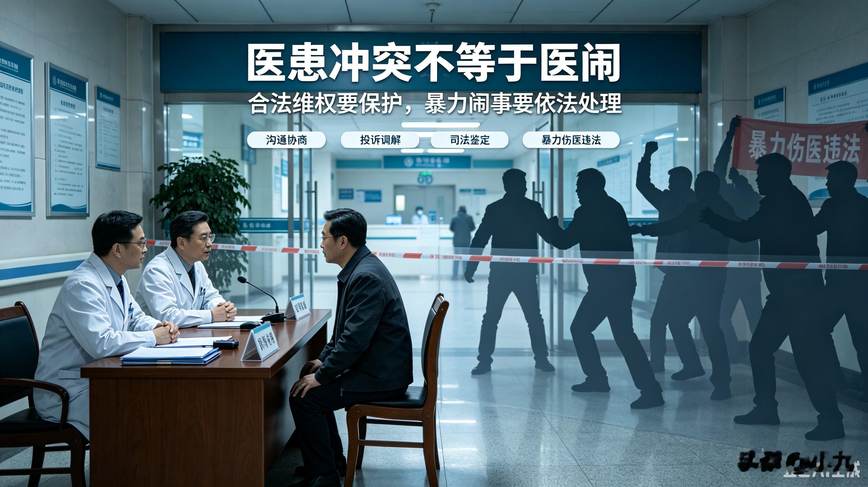 医患矛盾所产生的冲突都是医闹吗?很多人有一个误区：只要医患之间起了争执，就直接定性为医闹。其实，医患矛盾冲突，并不等于医闹，这二者有着本质的区别。
 
先说说什么是正常的医患纠纷。
治病本身充满不确定性。治疗效果达不到预期、对检查费用有疑问、沟通产生误会，这些都属于医患矛盾。
患者和家属有质疑，